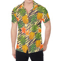 Vintage Zebra Pineapple Pattern Print Men's Shirt