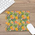 Vintage Zebra Pineapple Pattern Print Mouse Pad
