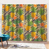 Vintage Zebra Pineapple Pattern Print Pencil Pleat Curtains