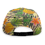 Vintage Zebra Pineapple Pattern Print Snapback Cap