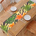 Vintage Zebra Pineapple Pattern Print Table Runner