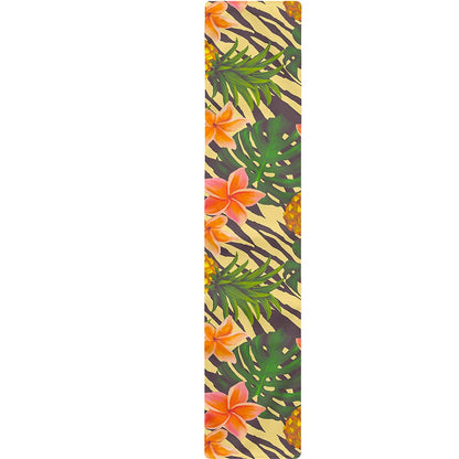 Vintage Zebra Pineapple Pattern Print Table Runner