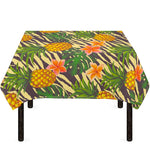 Vintage Zebra Pineapple Pattern Print Tablecloth