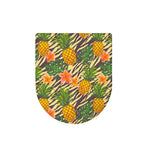 Vintage Zebra Pineapple Pattern Print Toilet Lid Cover