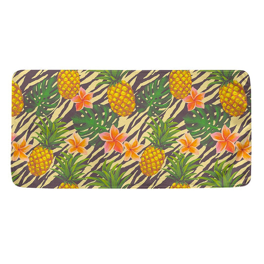 Vintage Zebra Pineapple Pattern Print Towel