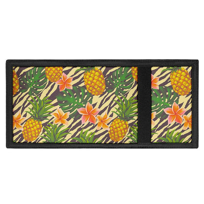 Vintage Zebra Pineapple Pattern Print Trifold Wallet