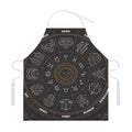Vintage Zodiac Circle Print Adjustable Apron