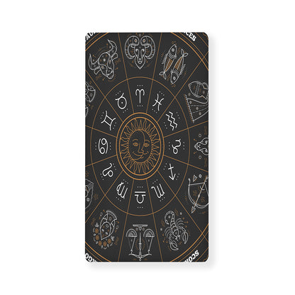 Vintage Zodiac Circle Print Baby Crib Sheet
