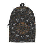 Vintage Zodiac Circle Print Backpack