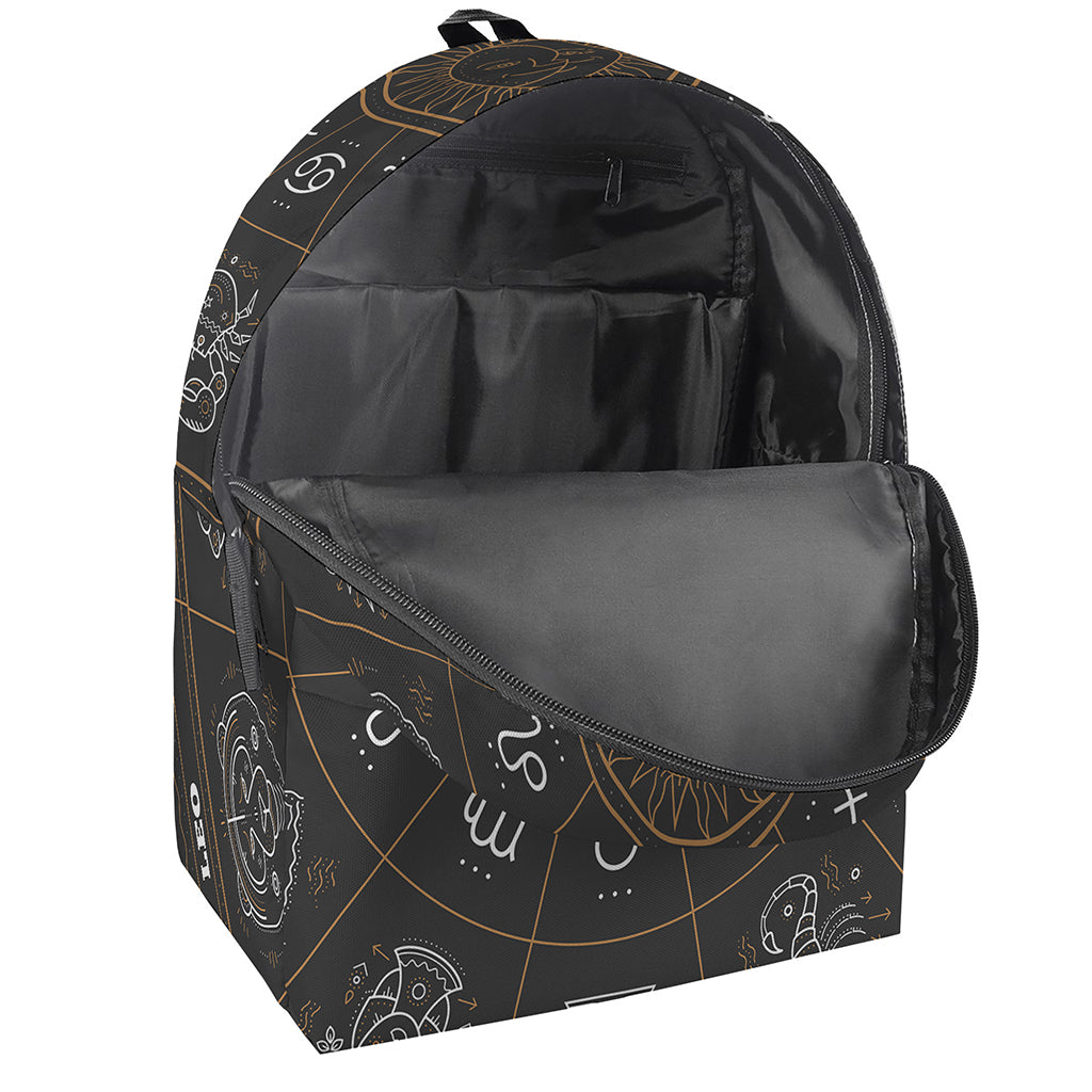 Vintage Zodiac Circle Print Backpack