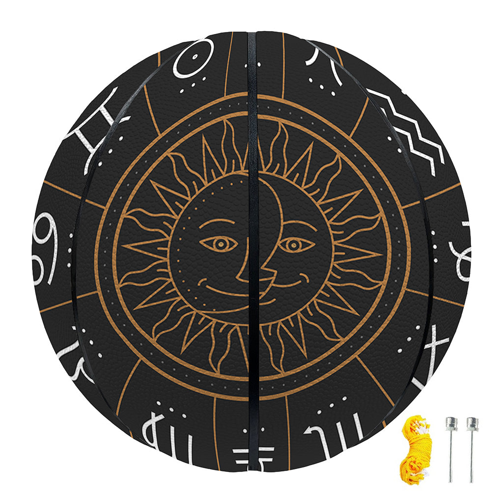 Vintage Zodiac Circle Print Basketball