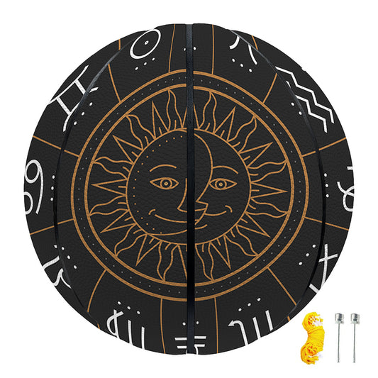 Vintage Zodiac Circle Print Basketball
