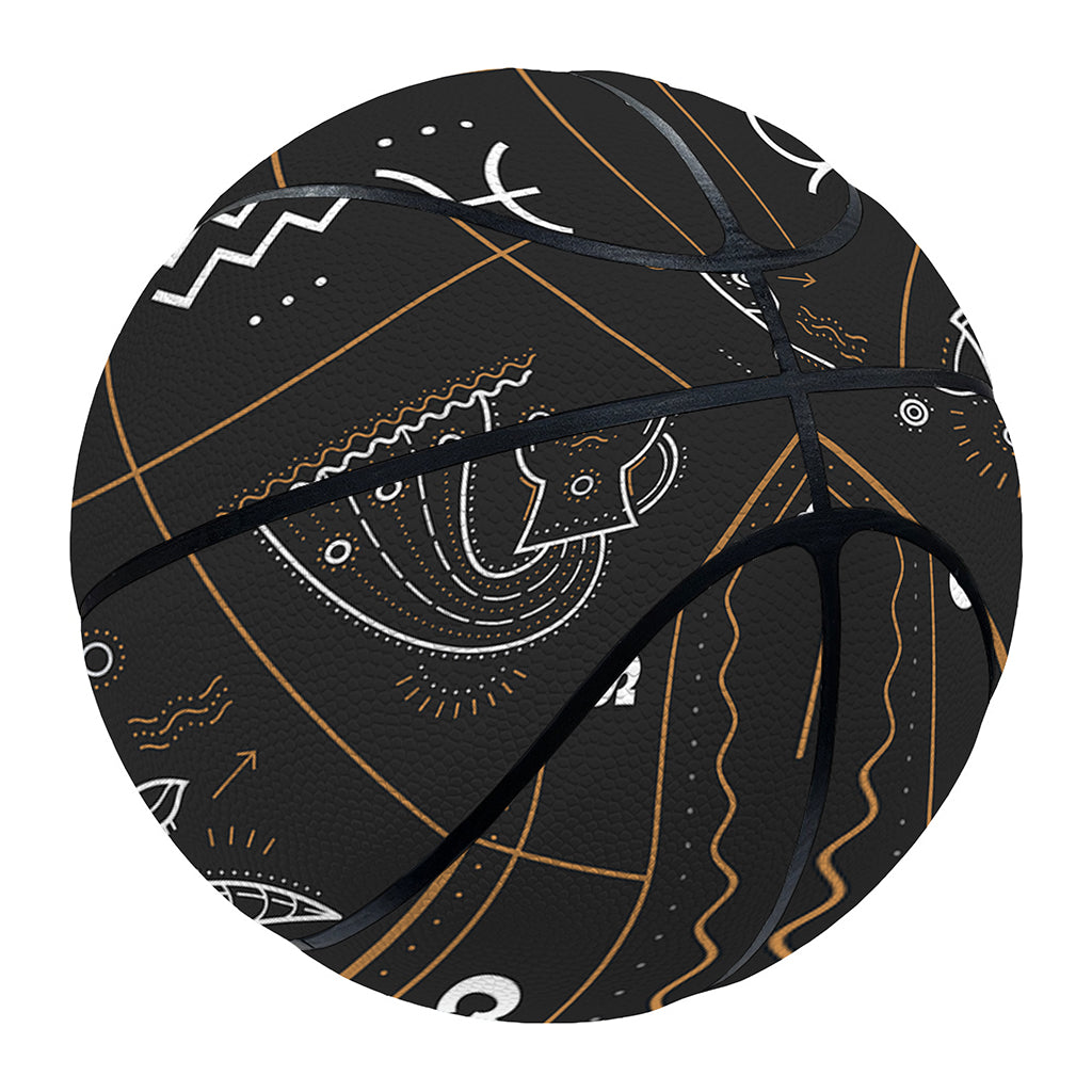 Vintage Zodiac Circle Print Basketball