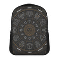Vintage Zodiac Circle Print Casual Backpack