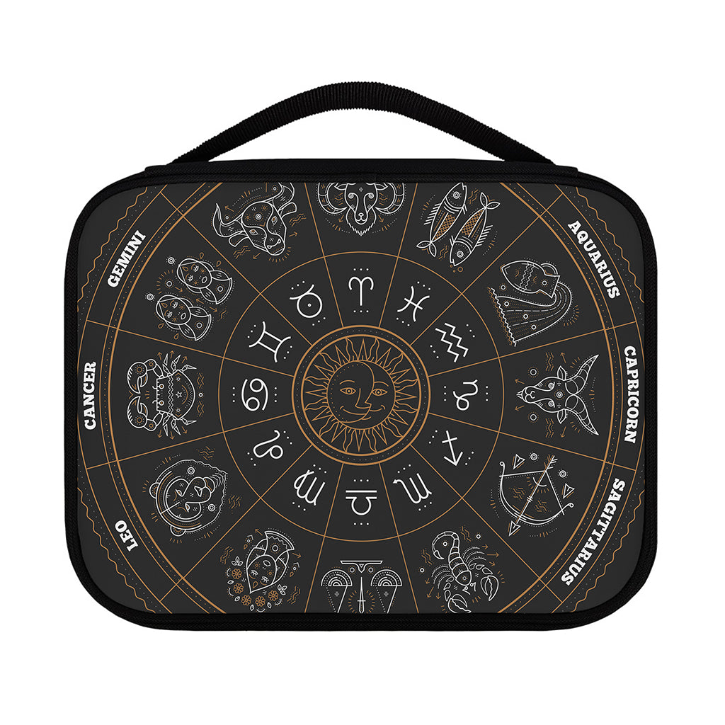 Vintage Zodiac Circle Print Classic Bible Case
