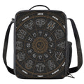 Vintage Zodiac Circle Print Crossbody Lunch Bag