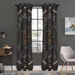 Vintage Zodiac Circle Print Curtain