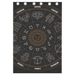 Vintage Zodiac Circle Print Curtain