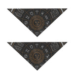 Vintage Zodiac Circle Print Dog Bandana