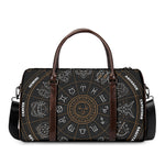 Vintage Zodiac Circle Print Duffle Bag
