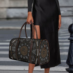 Vintage Zodiac Circle Print Duffle Bag