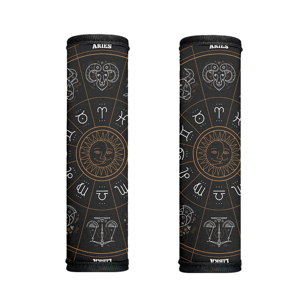 Vintage Zodiac Circle Print Handle Covers