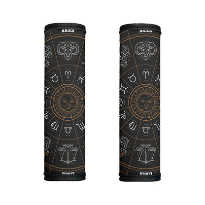 Vintage Zodiac Circle Print Handle Covers