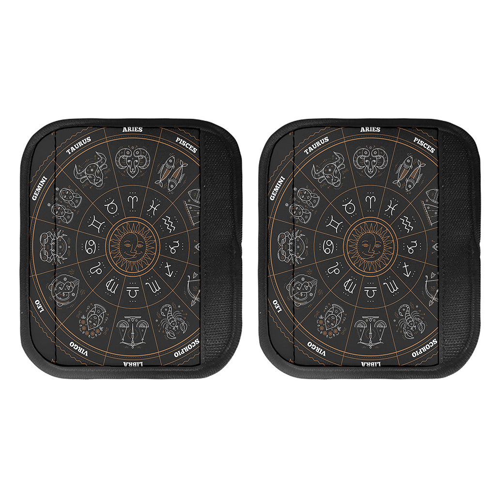 Vintage Zodiac Circle Print Handle Covers