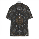 Vintage Zodiac Circle Print Hawaiian Shirt