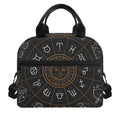 Vintage Zodiac Circle Print Insulated Lunch Bag