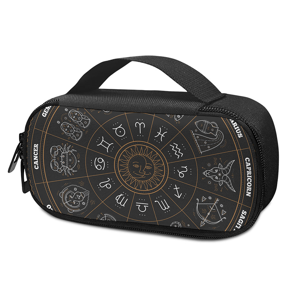 Vintage Zodiac Circle Print Insulin Cooler Travel Case