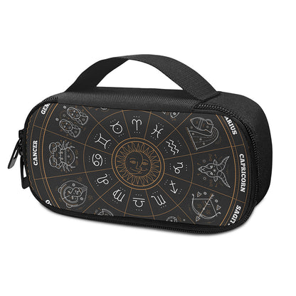 Vintage Zodiac Circle Print Insulin Cooler Travel Case