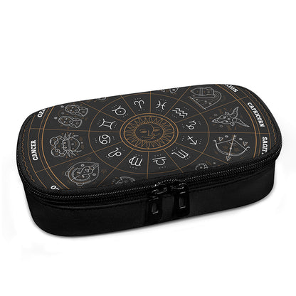 Vintage Zodiac Circle Print Insulin Cooler Travel Case