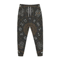 Vintage Zodiac Circle Print Jogger Pants