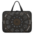 Vintage Zodiac Circle Print Laptop Sleeve With Handle