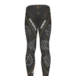 Vintage Zodiac Circle Print Men's leggings