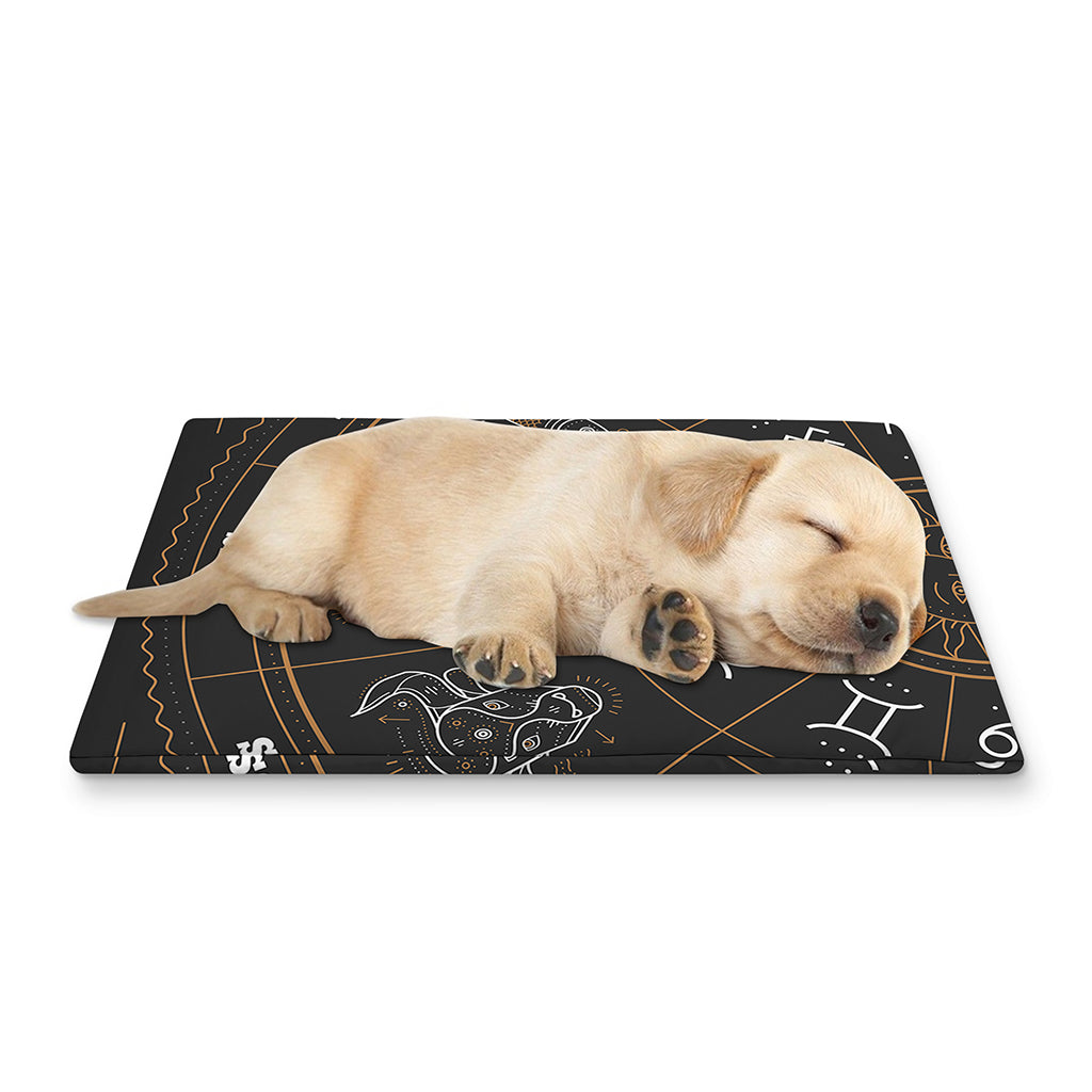 Vintage Zodiac Circle Print Pet Cooling Mat Cover