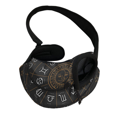 Vintage Zodiac Circle Print Pet Sling Carrier