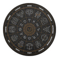 Vintage Zodiac Circle Print Round Blanket