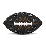 Vintage Zodiac Circle Print Rugby Ball