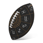Vintage Zodiac Circle Print Rugby Ball