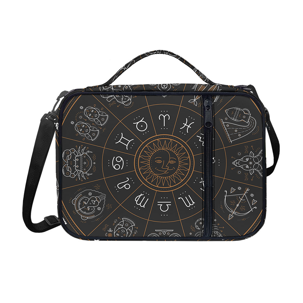 Vintage Zodiac Circle Print Shoulder Strap Bible Bag