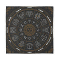 Vintage Zodiac Circle Print Silk Bandana