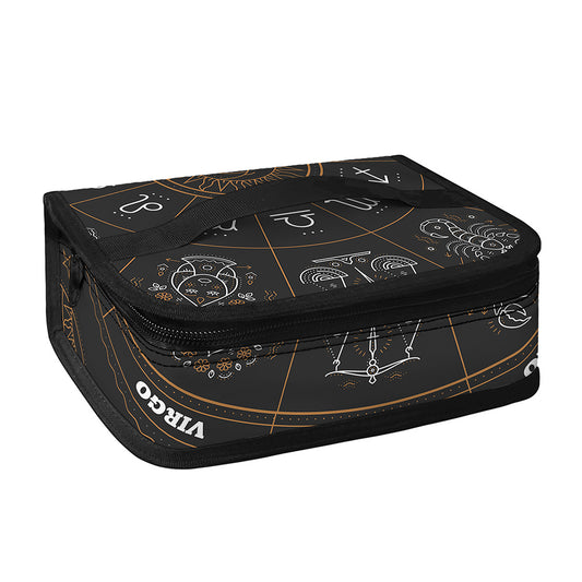 Vintage Zodiac Circle Print Small Lunch Bag