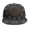 Vintage Zodiac Circle Print Snapback Cap