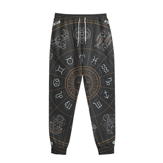 Vintage Zodiac Circle Print Sweatpants