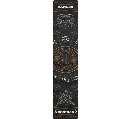 Vintage Zodiac Circle Print Table Runner