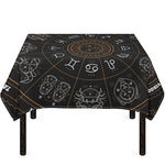Vintage Zodiac Circle Print Tablecloth