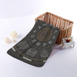 Vintage Zodiac Circle Print Towel