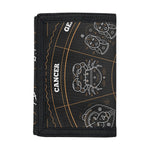 Vintage Zodiac Circle Print Trifold Wallet